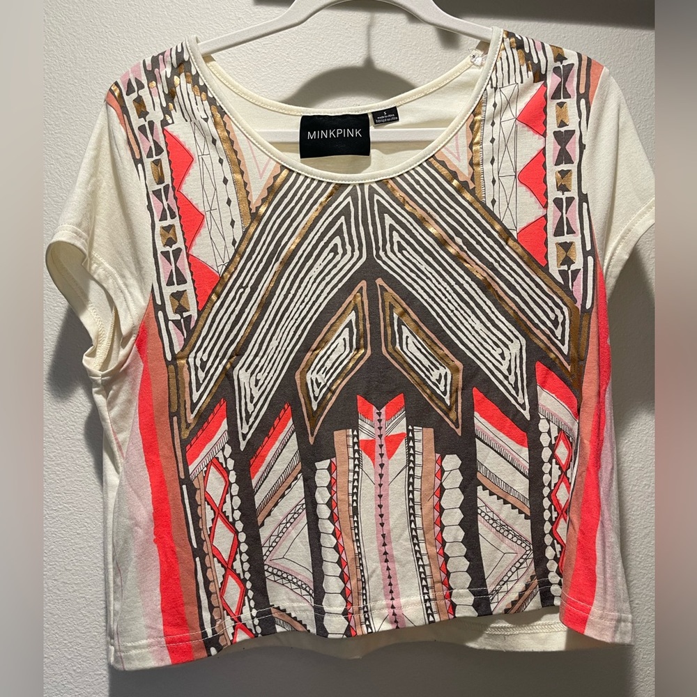 Mink pink temple tee